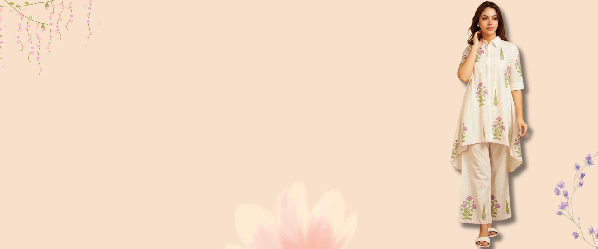 Elegant fashion model showcasing new 2024 collection